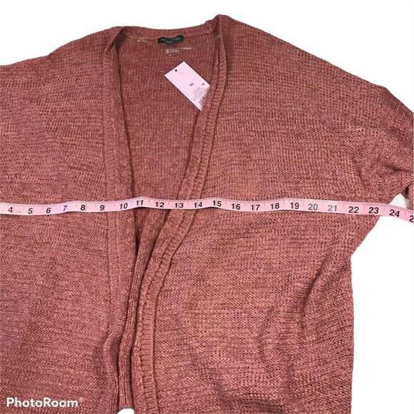 Wild Fable Womens Size XS Sweater Open Front Knit Cardigan Rose Pink New - Picture 8 of 12